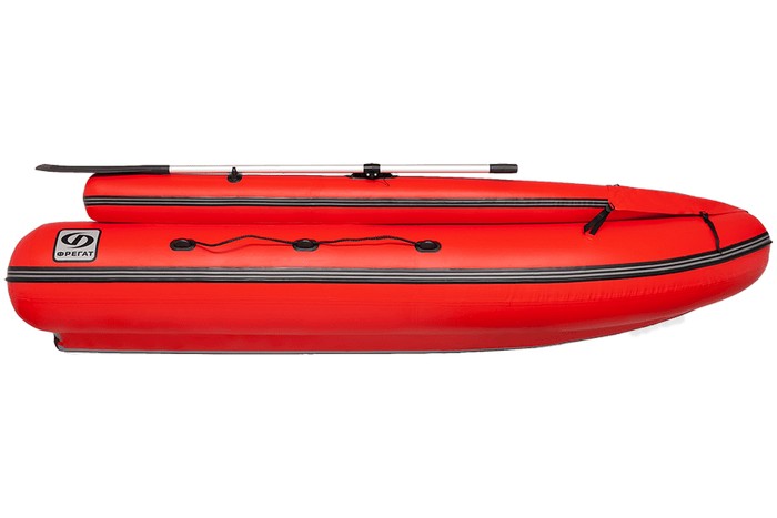 Надувная лодка Фрегат M-350 FM Lux красный (Valmex)