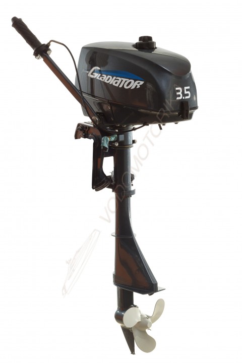 Лодочный мотор GLADIATOR G3.5FHS 3.5 л.с. двухтактный