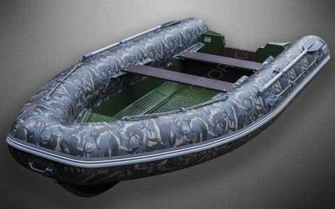 Жестко-надувная лодка Велес ( Stel ) R-440 (камо)