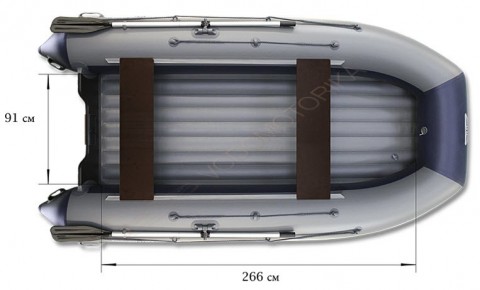 Двухкорпусная надувная лодка Флагман DK 350