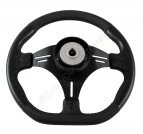 Рулевое колесо PORTOFINO обод черный, спицы черные д. 355 мм Volanti Luisi