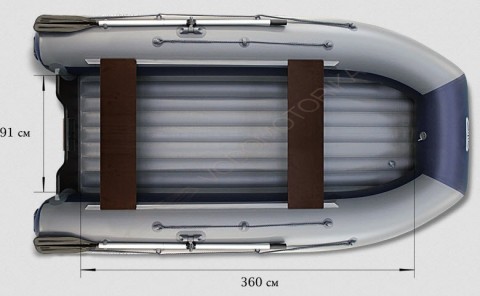 Двухкорпусная надувная лодка Флагман DK 420 Jet
